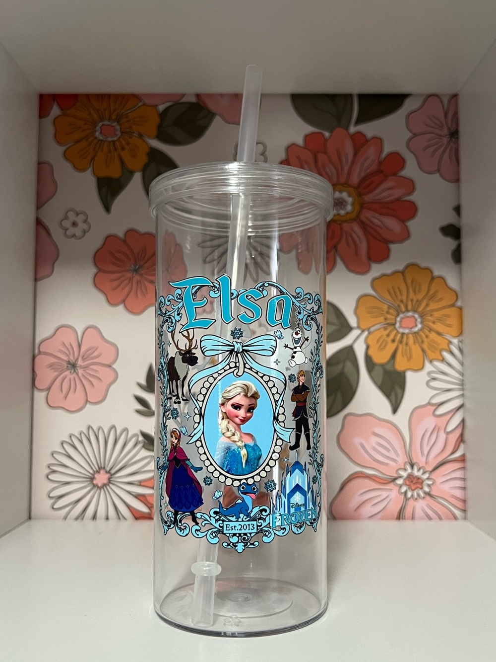 Disney Frozen Queen Elsa 20oz Plastic Tumbler Cup